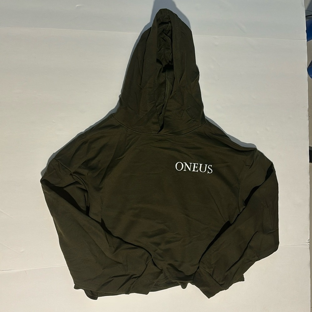 ONEUS Dark Green Cropped Long Sleeve Hoodie  Reach for US 1st World Tour KPOP